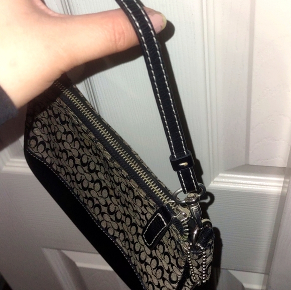 Coach Mini C Signature Demi Baguette Purse Shoulder Bag - Picture 6 of 9